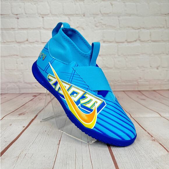 Nike Other - Nike Zoom Mercurial Superfly 9 Academy KM Indoor Soccer Shoes Sz 5Y (DO9792-400)